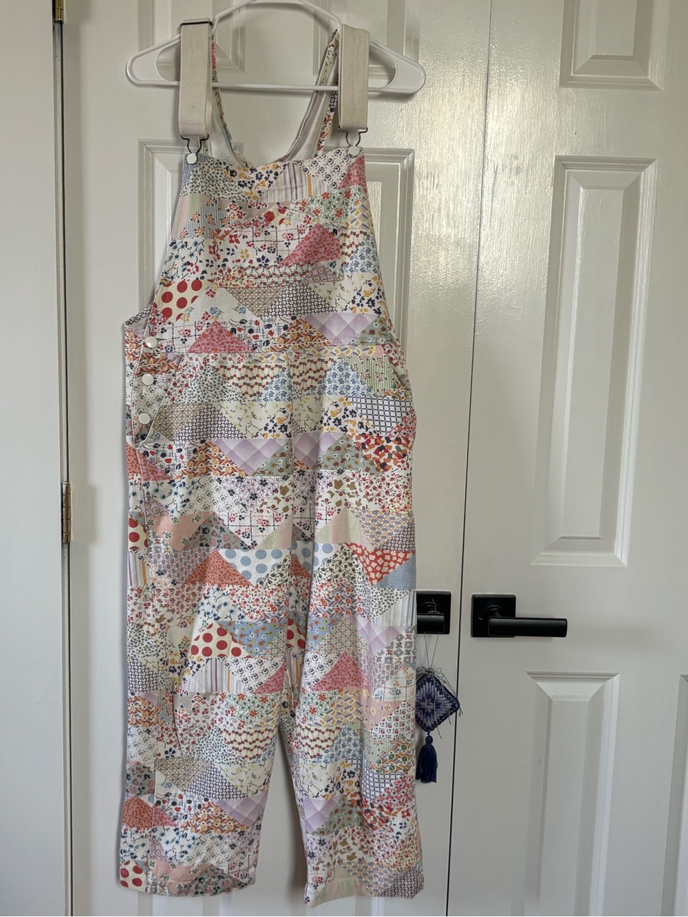 Carleen x Anthropologie Floral Patchwork Overalls - Picture 2 of 5